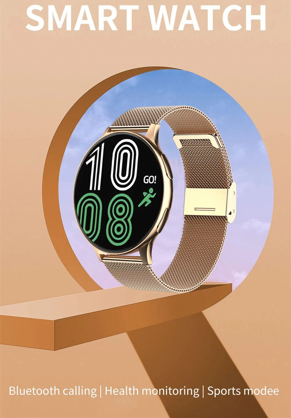 Smart Watch 2025 - Bluetooth Call Music Control Heart Rate Blood Pressure IP67