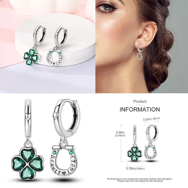 Boucles d'oreilles créoles en argent sterling 925 - Cadeau de mariage et de fiançailles