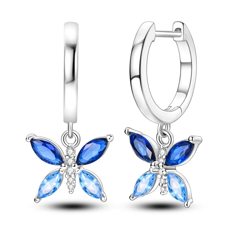 Boucles d'oreilles créoles en argent sterling 925 - Cadeau de mariage et de fiançailles