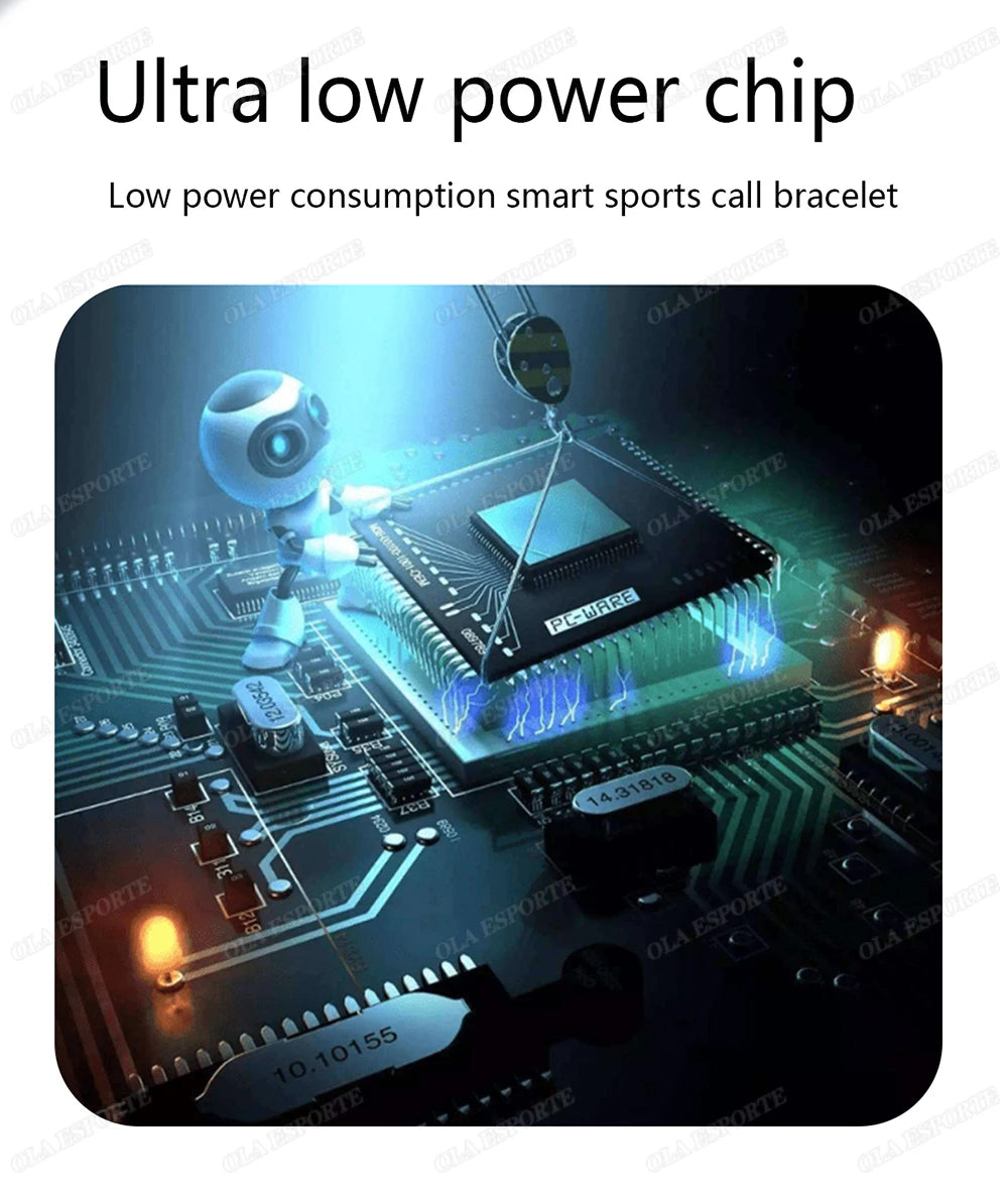 Smart Watch 2025 - Bluetooth Call Message Reminder 24H Health Monitoring