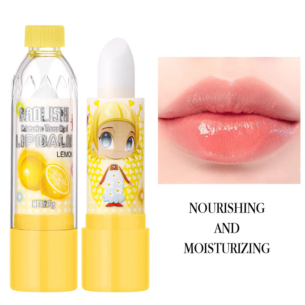 مجموعة مرطب شفاه لطيفة على شكل زجاجة - 24 قطعة مرطبة للشفاه بنكهات مختلفة