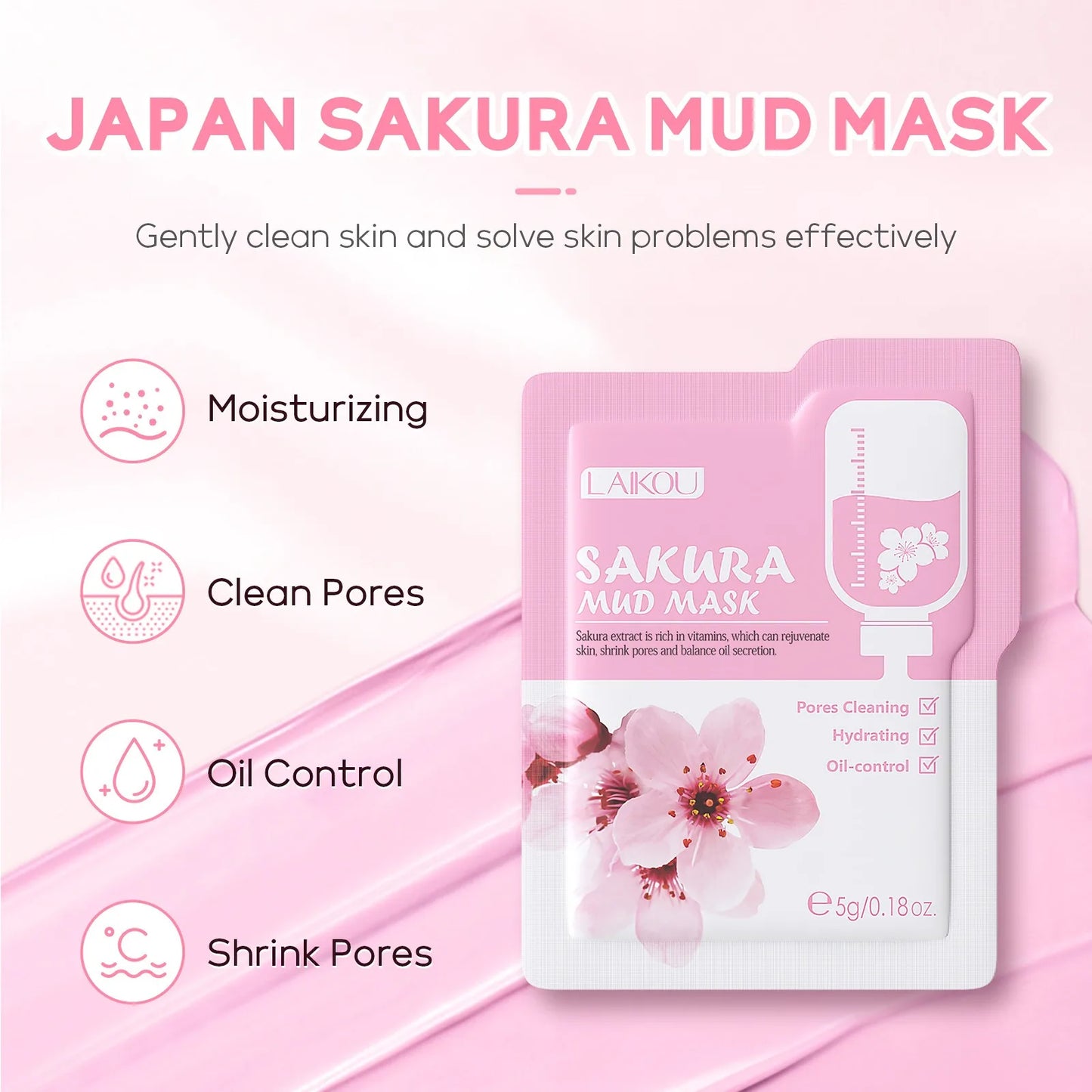 مجموعة ساكورا للعناية بالبشرة - مجموعة تجميل متكاملة من 24 قطعة