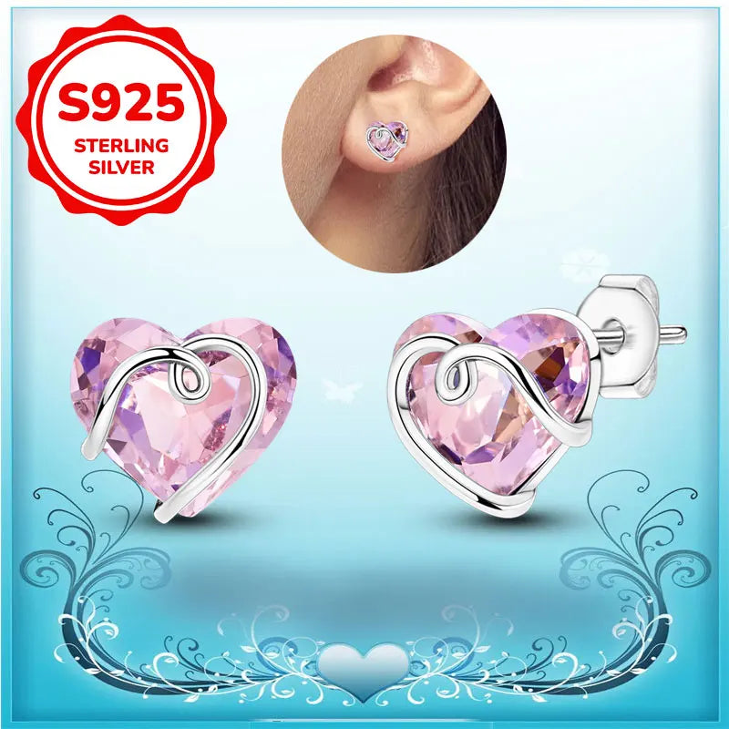 Boucles d'oreilles créoles en argent sterling 925 - Cadeau de mariage et de fiançailles