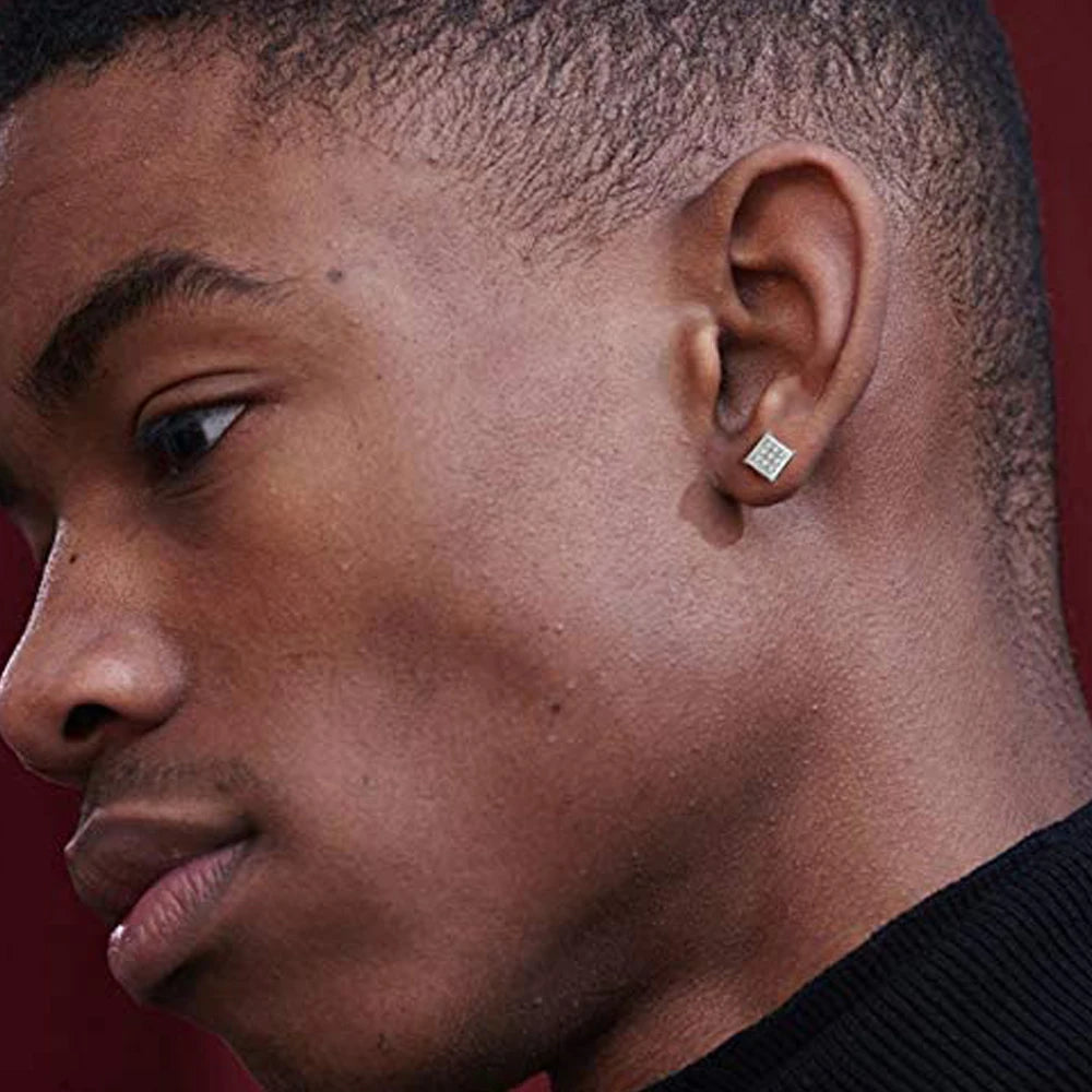 أقراط مغناطيسية - أقراط كريستالية غير قابلة للثقب من الزركون