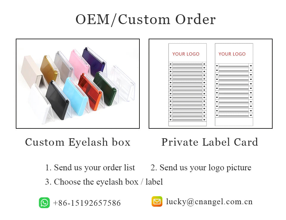 رموش AGUUD الروسية الجاهزة للتكثيف - ١٠ علب - معجبين كثر