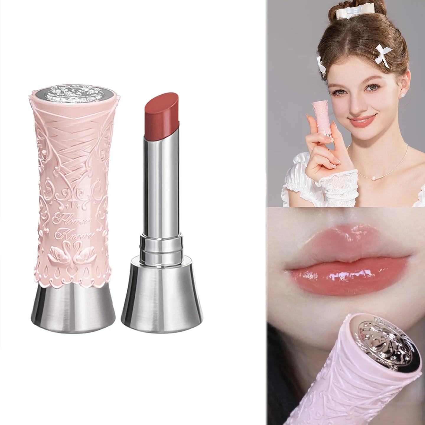 Gloss à lèvres teinté à l'huile - Maquillage hydratant végan pour les lèvres