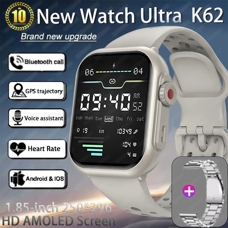 Watch Ultra 2 - 1000mAh 1.85" HD Full Touch Screen IP68 Bluetooth Call