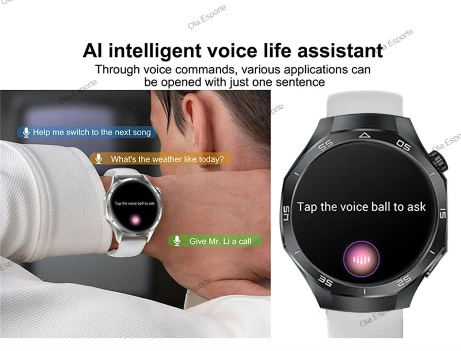 ساعة 5 برو - ساعة ذكية GPS NFC 360x360 AMOLED مكالمات بلوتوث IP68