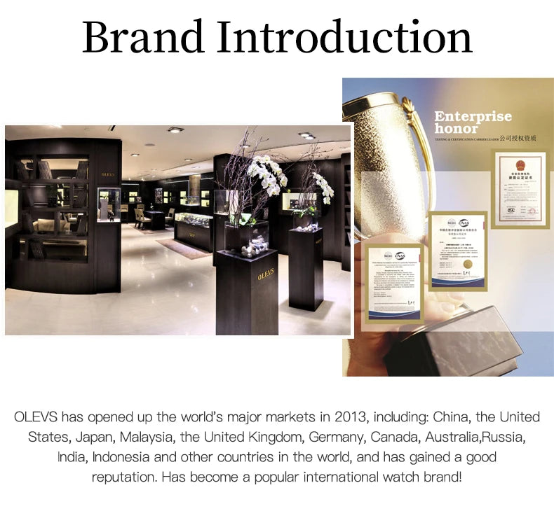 ساعة OLEVS النسائية - ساعة كوارتز فاخرة مقاومة للماء