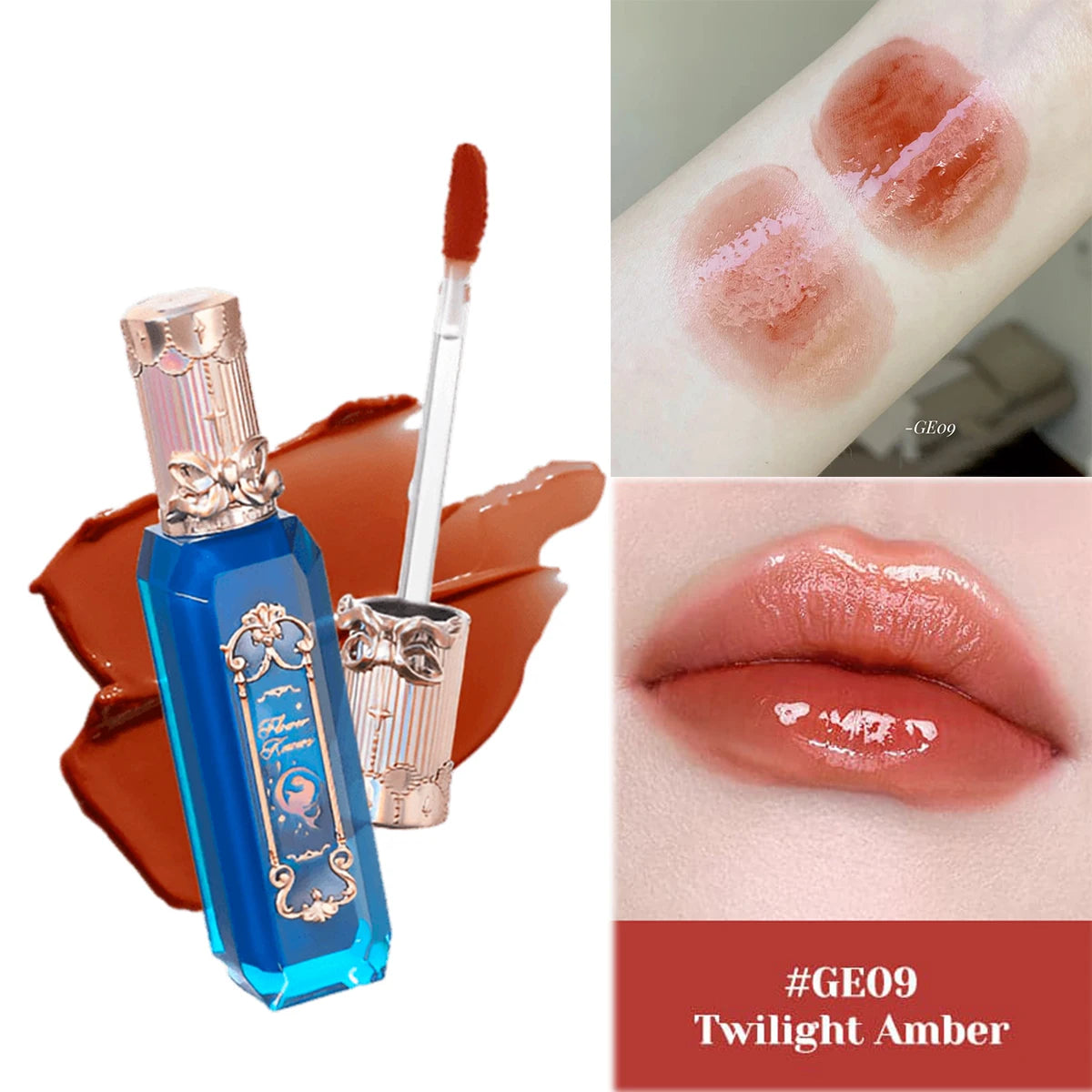 Gloss à lèvres teinté à l'huile - Maquillage hydratant végan pour les lèvres