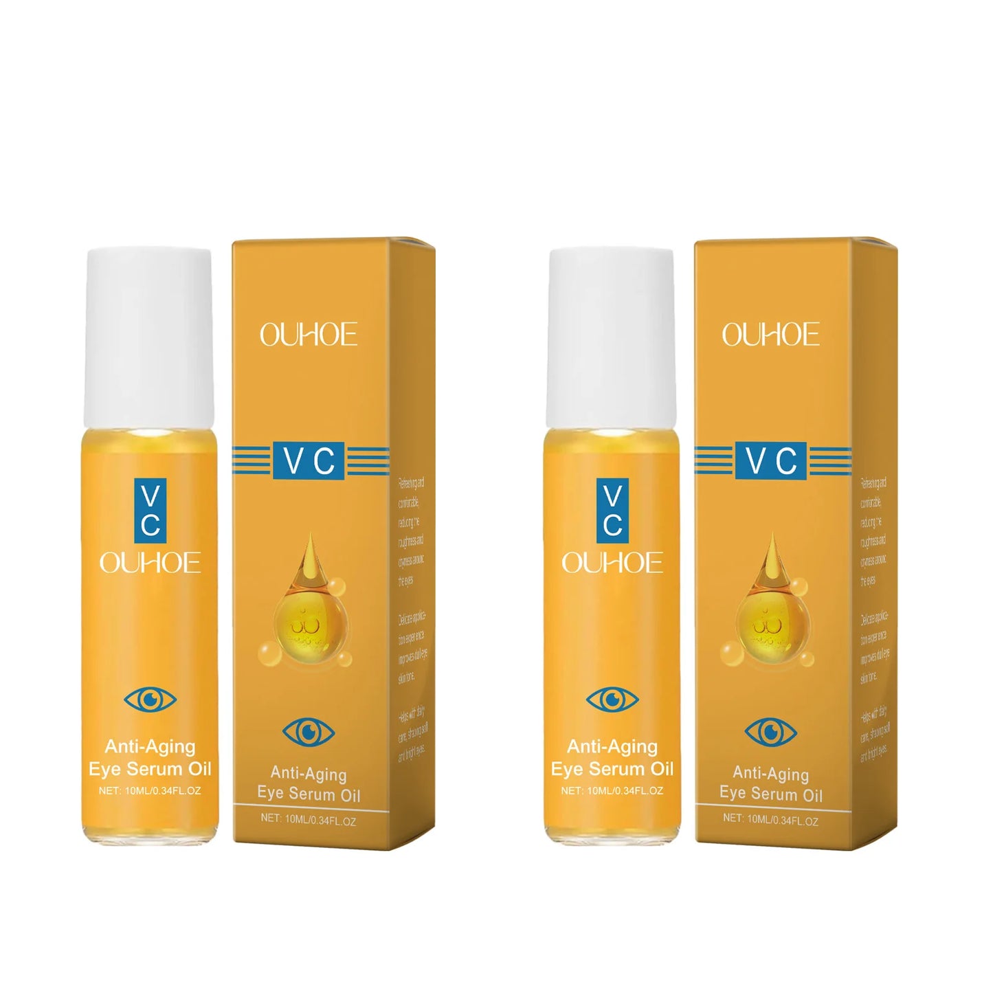 زيت سيروم العين المضاد للشيخوخة - علاج تفتيح وتقوية البشرة بفيتامين سي