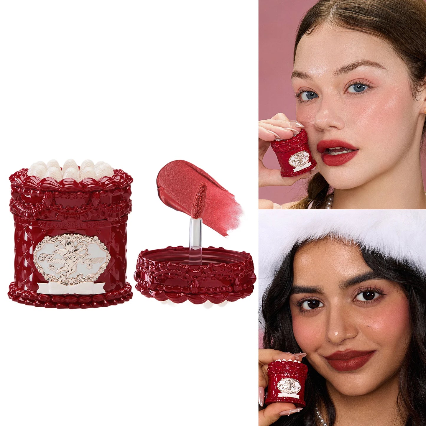 Gloss à lèvres teinté à l'huile - Maquillage hydratant végan pour les lèvres