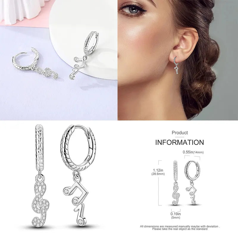 Boucles d'oreilles créoles en argent sterling 925 - Cadeau de mariage et de fiançailles