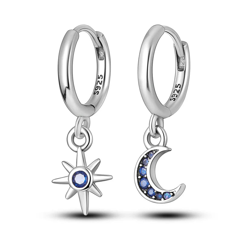 Boucles d'oreilles créoles en argent sterling 925 - Cadeau de mariage et de fiançailles