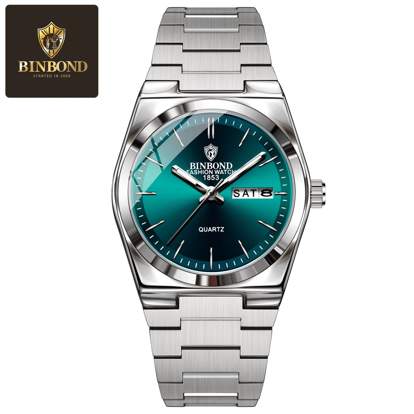 Montre femme BINBOND 103 - Montre à quartz ultra-mince à double calendrier