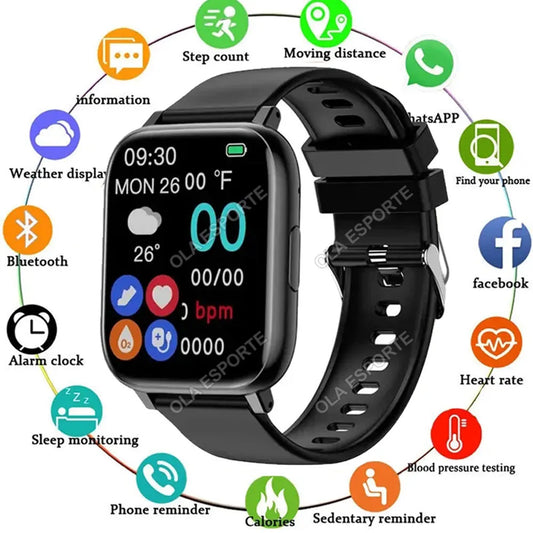 Smart Watch 2025 - GPS HD Touch Screen Blood Pressure Monitor Bluetooth Call