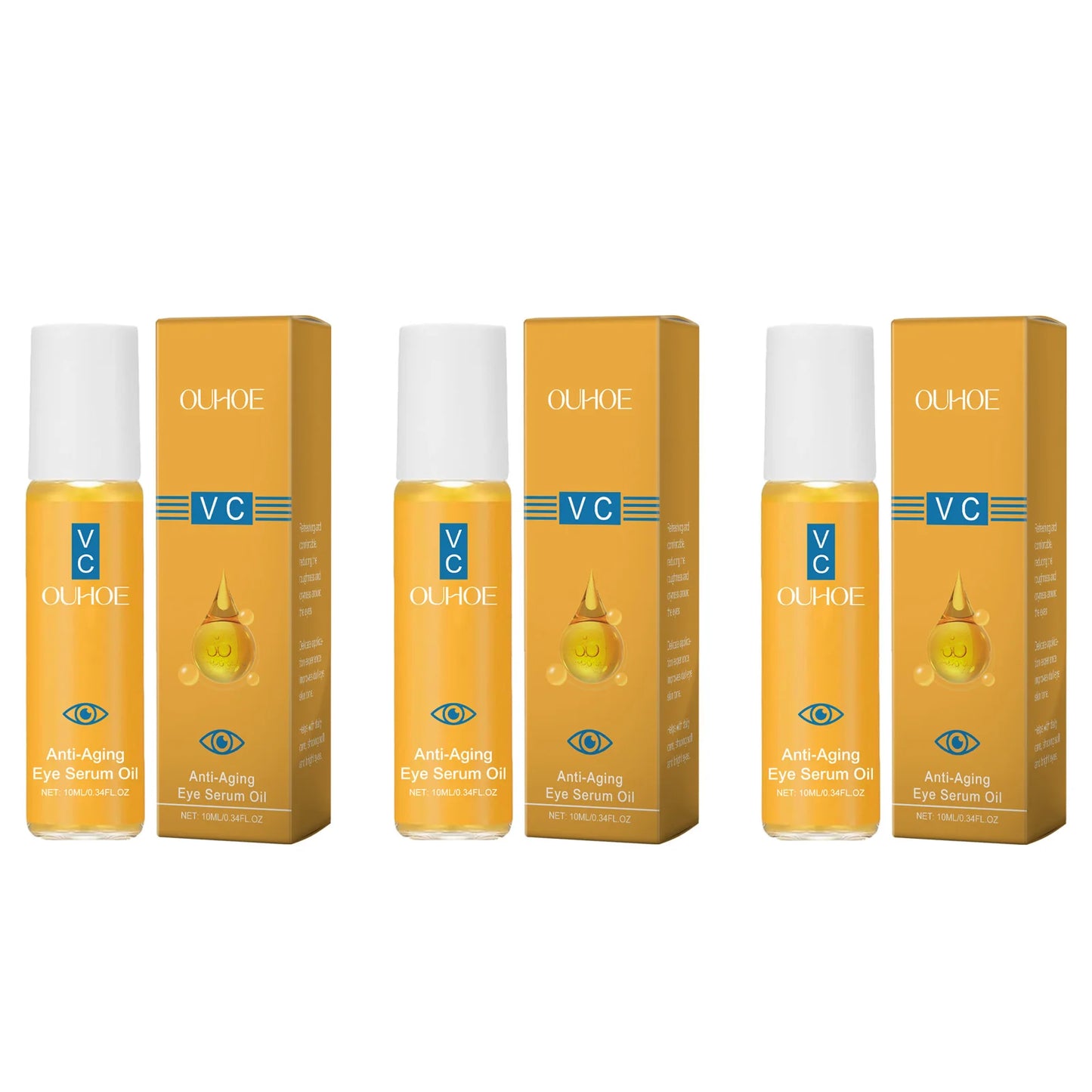 زيت سيروم العين المضاد للشيخوخة - علاج تفتيح وتقوية البشرة بفيتامين سي