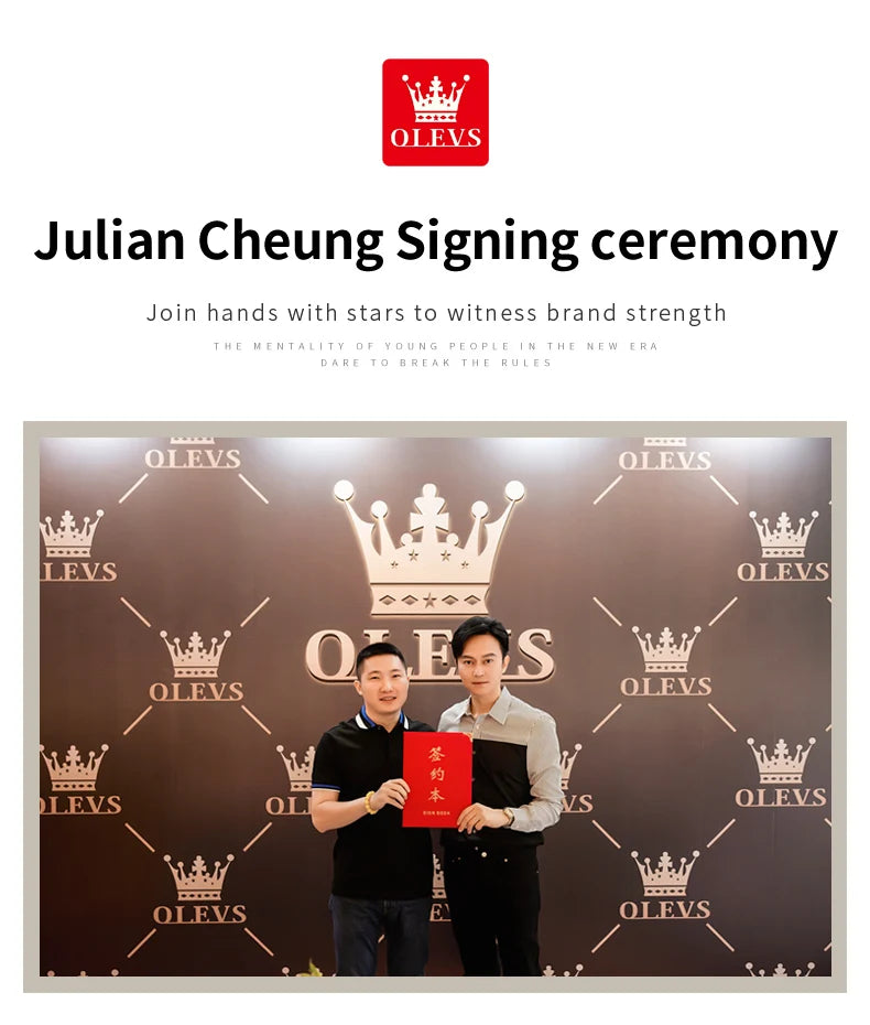 ساعة OLEVS 9945 النسائية - ساعة فاخرة من الفولاذ بتقويم ألماسي