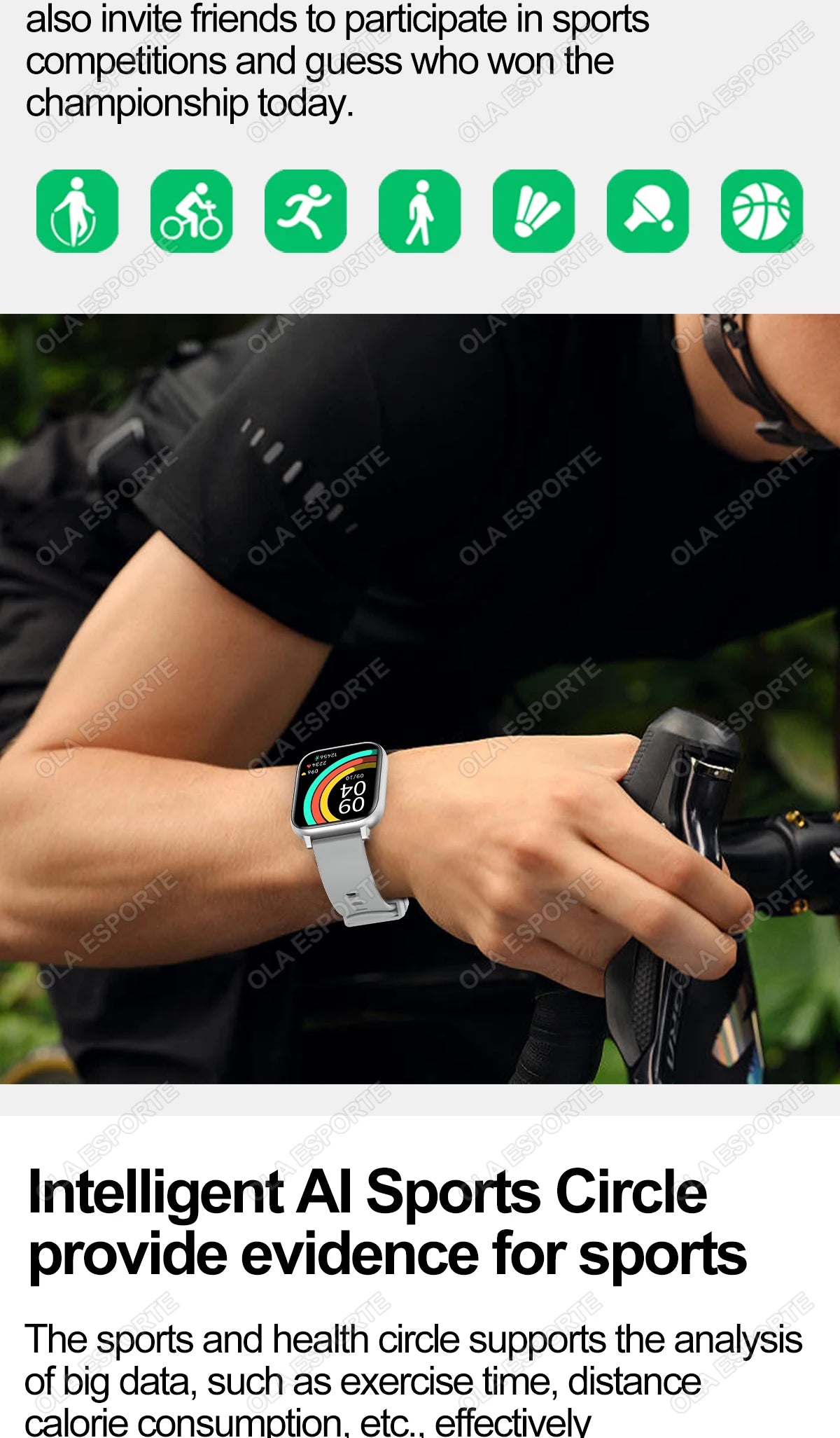 Smart Watch 2025 - GPS HD Touch Screen Blood Pressure Monitor Bluetooth Call