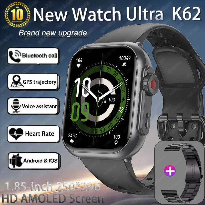 Watch Ultra 2 - 1000mAh 1.85" HD Full Touch Screen IP68 Bluetooth Call