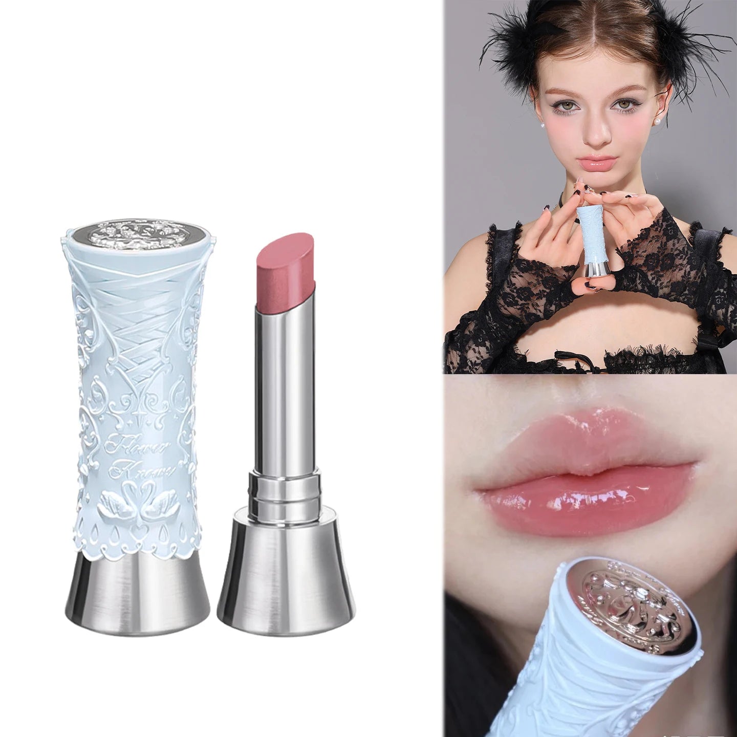 Gloss à lèvres teinté à l'huile - Maquillage hydratant végan pour les lèvres