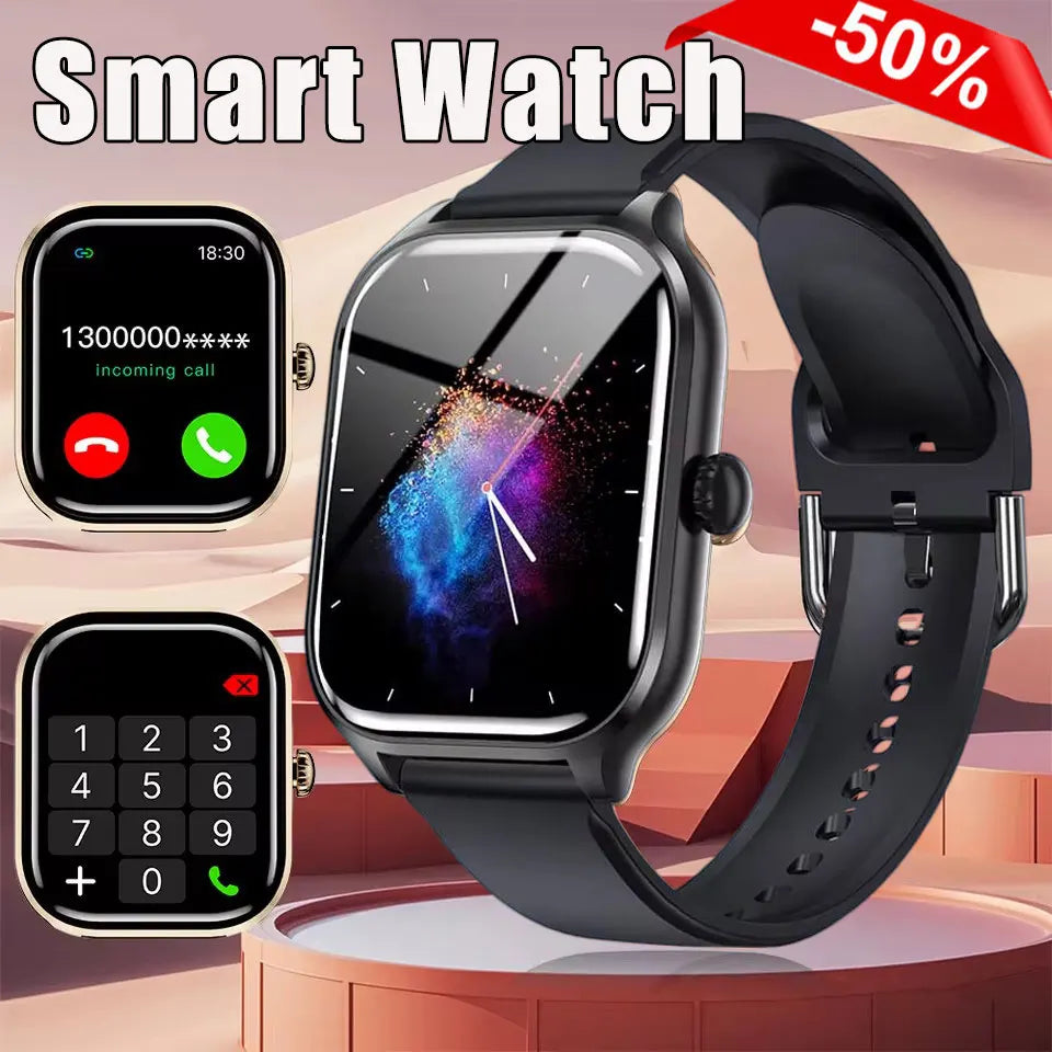 Smart Watch 2025 - Bluetooth Call Message Reminder 24H Health Monitoring