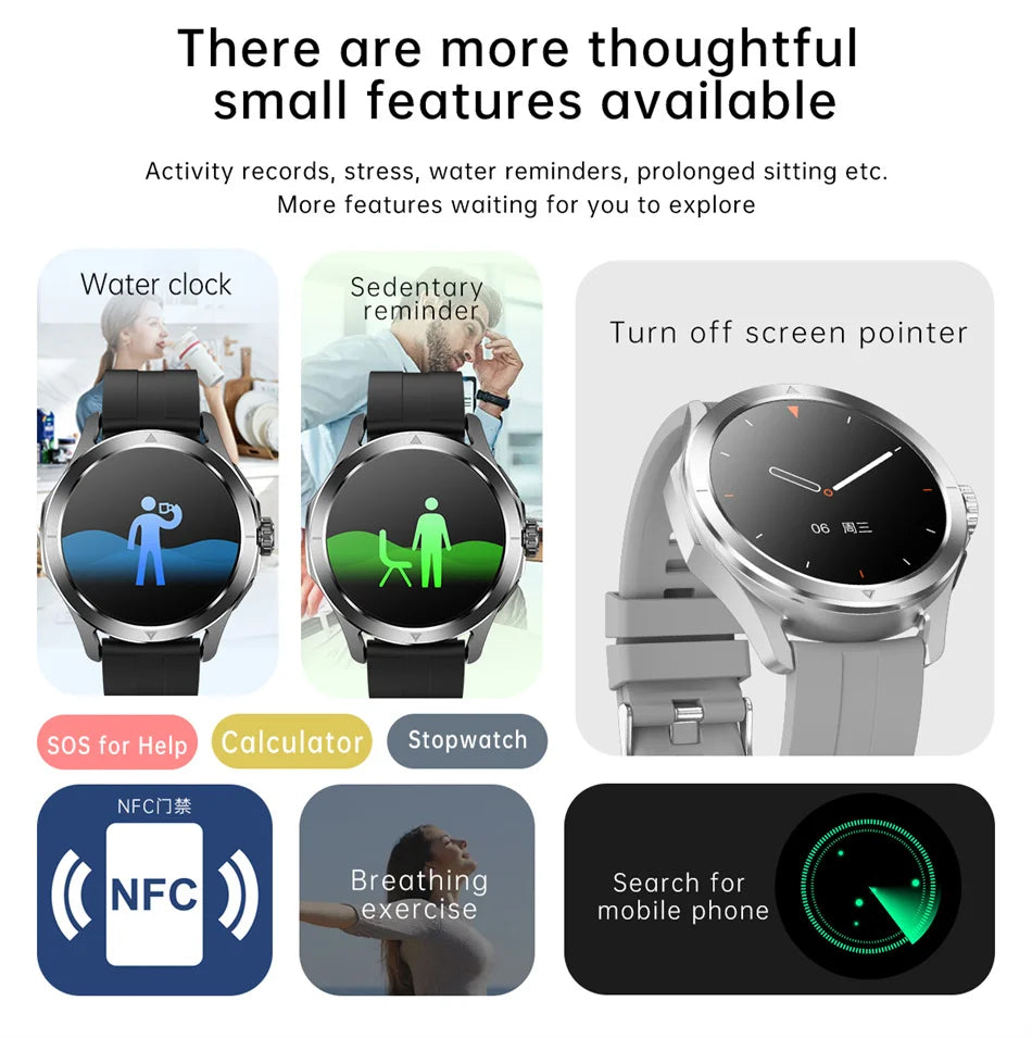 S4 Ultra Smart Watch - AMOLED Outdoor Sport NFC GPS Heart Rate Waterproof