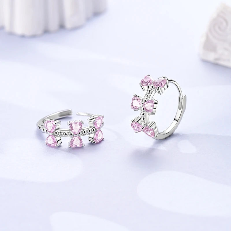 Boucles d'oreilles créoles en argent sterling 925 - Cadeau de mariage et de fiançailles