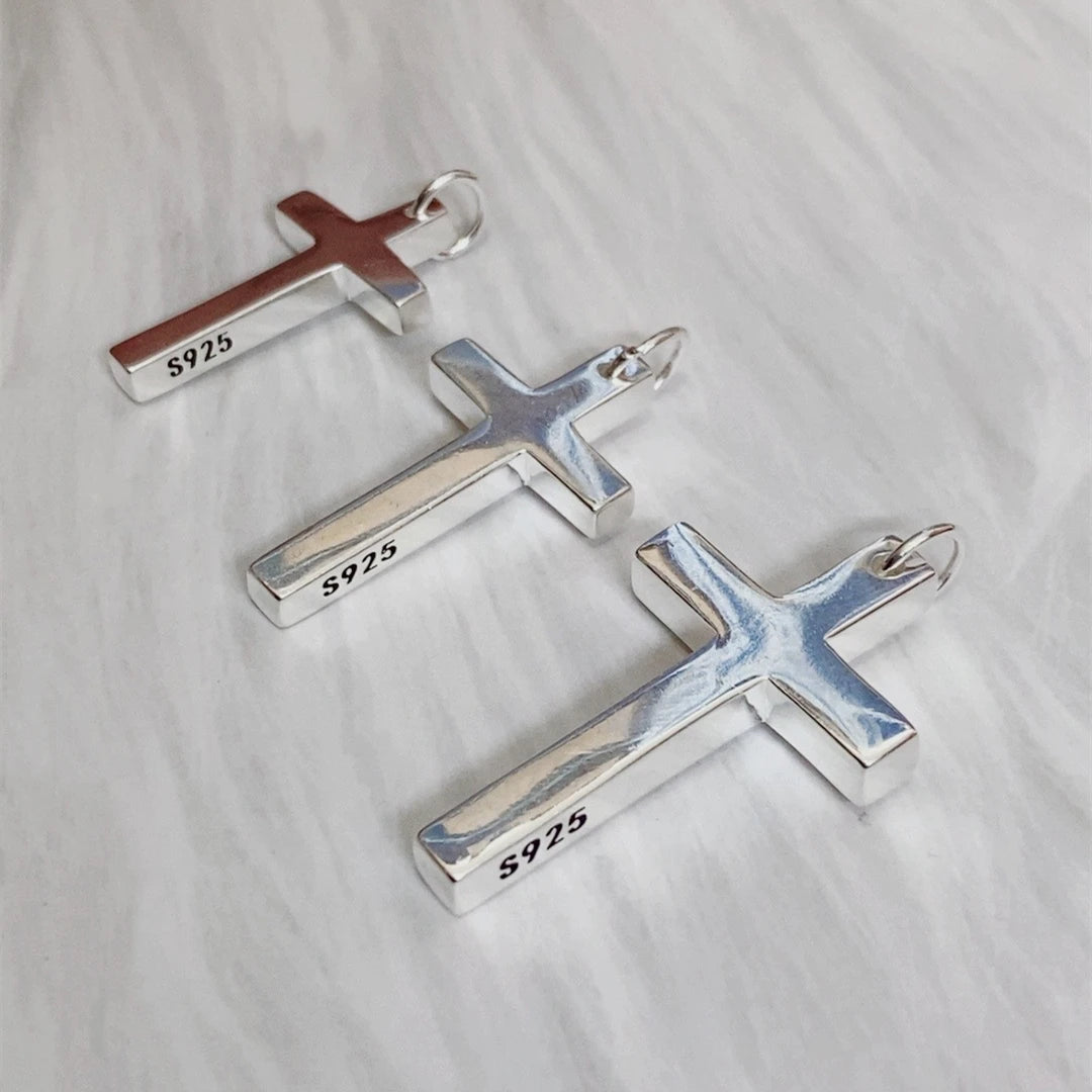 Pendentif Croix - Collier Jésus-Christ en argent sterling 925