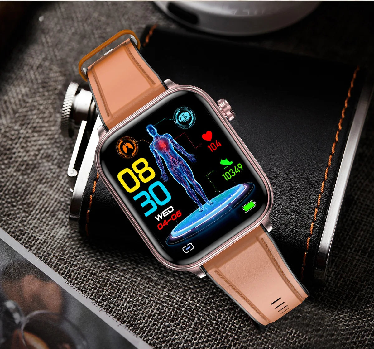 Smart Watch 2025 - ECG+PPG Blood Pressure Blood Lipid Uric Acid Menstrual Tracker