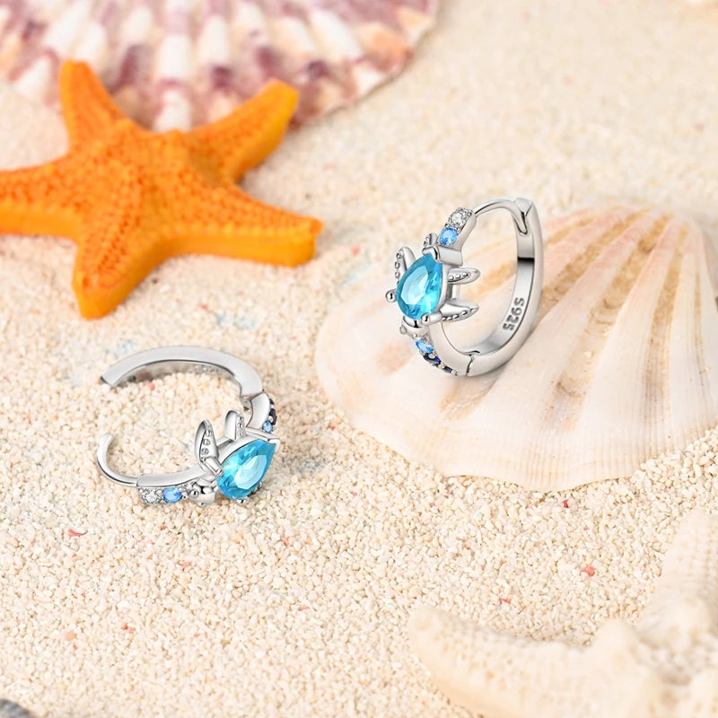 Boucles d'oreilles créoles en argent sterling 925 - Cadeau de mariage et de fiançailles