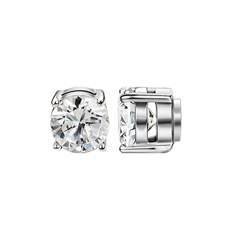 أقراط مغناطيسية - أقراط كريستالية غير قابلة للثقب من الزركون