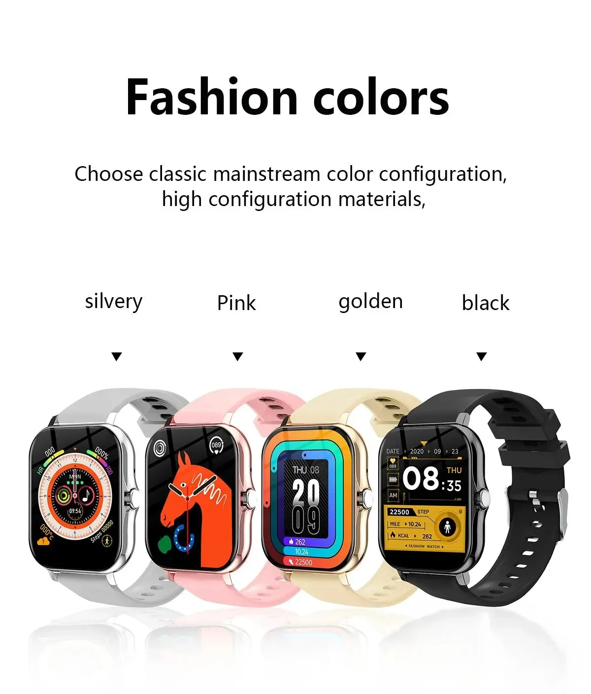 LAXASFIT Smart Watch - Sports Fitness Bluetooth Calls Digital Smartwatch