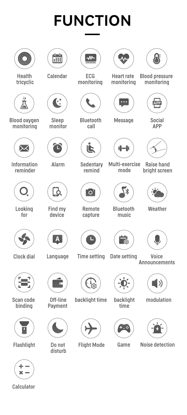 KESHUYOU Smart Watch 6 - Bluetooth Talking Sports Health Monitoring Alarm