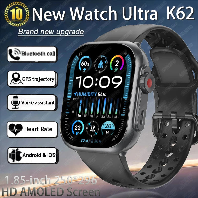 Watch Ultra 2 - 1000mAh 1.85" HD Full Touch Screen IP68 Bluetooth Call