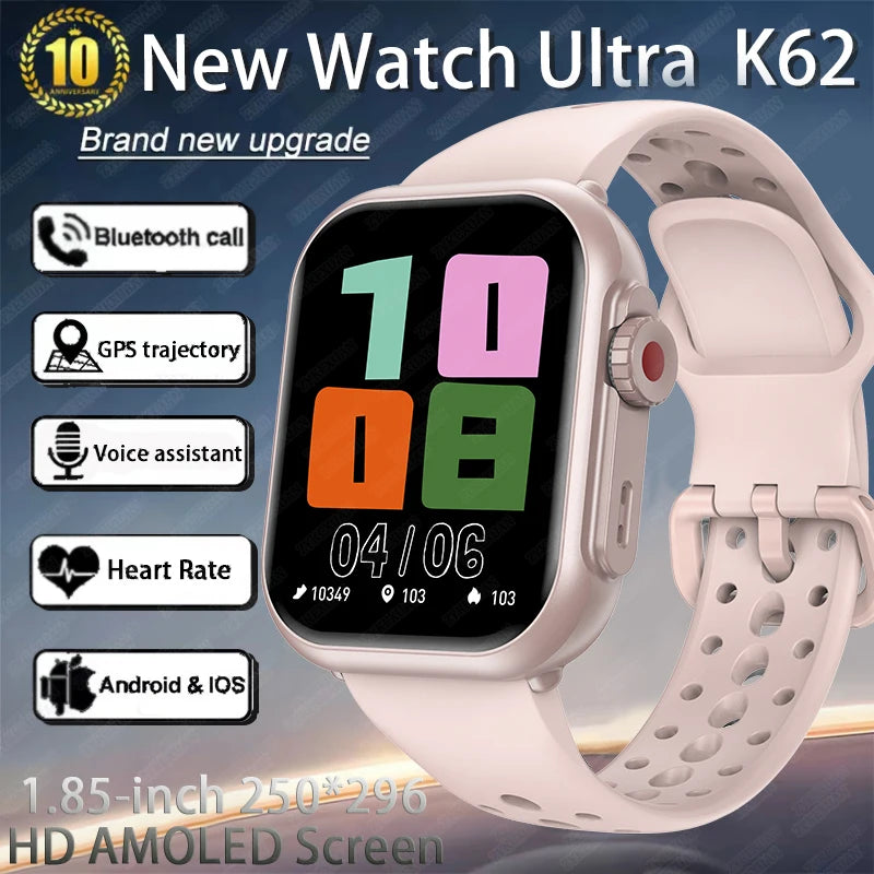 Watch Ultra 2 - 1000mAh 1.85" HD Full Touch Screen IP68 Bluetooth Call
