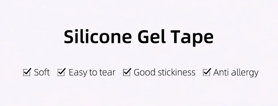 Ruban adhésif en gel de silicone pour extensions de cils - Patchs oculaires respirants