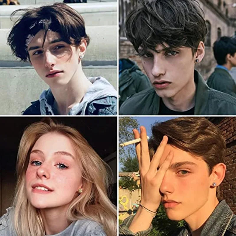 أقراط مغناطيسية - أقراط كريستالية غير قابلة للثقب من الزركون