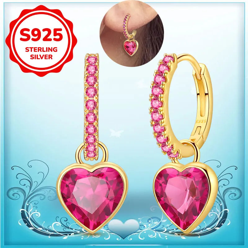 Boucles d'oreilles créoles en argent sterling 925 - Cadeau de mariage et de fiançailles