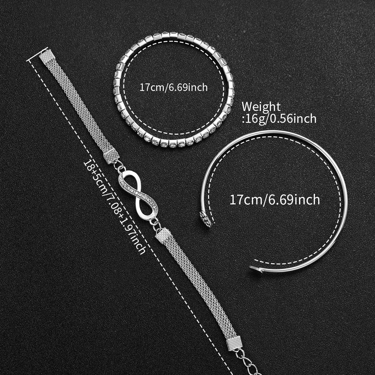 Women's Watch Set - 4pcs Luxury Steel Band Rhinestone Quartz Watches