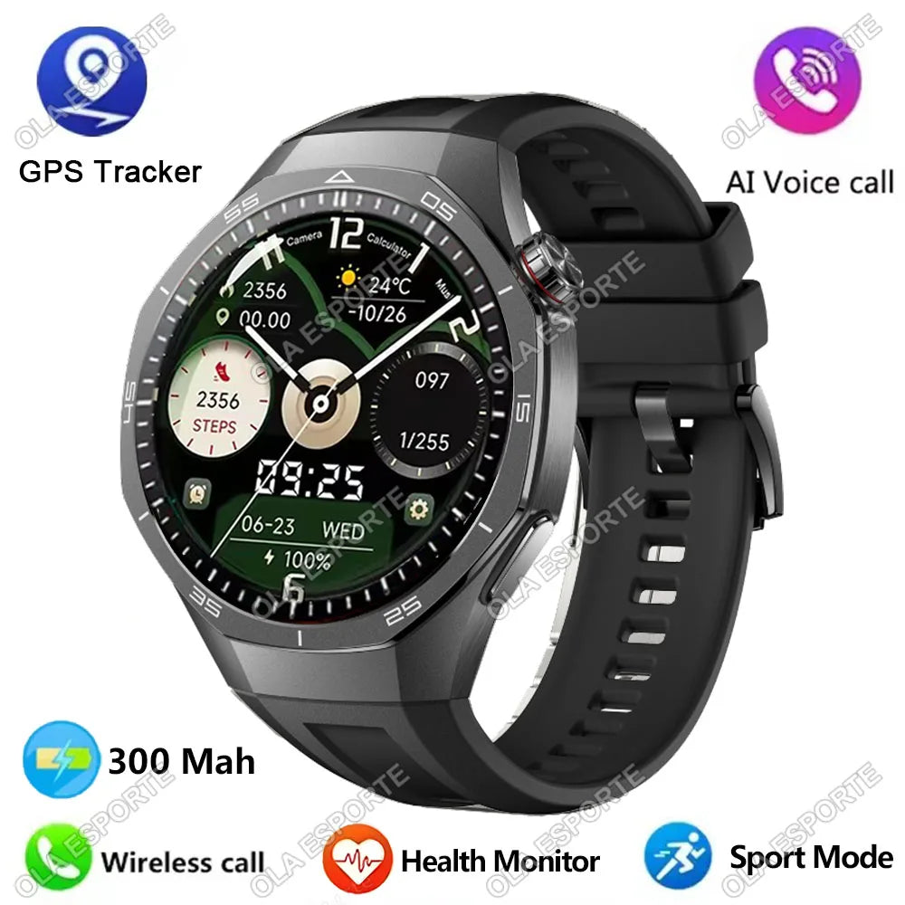 ساعة GT5 Pro الذكية - GPS NFC HD AMOLED معدل ضربات القلب بلوتوث مكالمات IP68