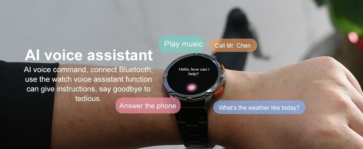 Fashion amoled smart watch AK59 Luxury BT call 400mah large battery rubber metal strap Ladies watches sports AK59 smartwatch