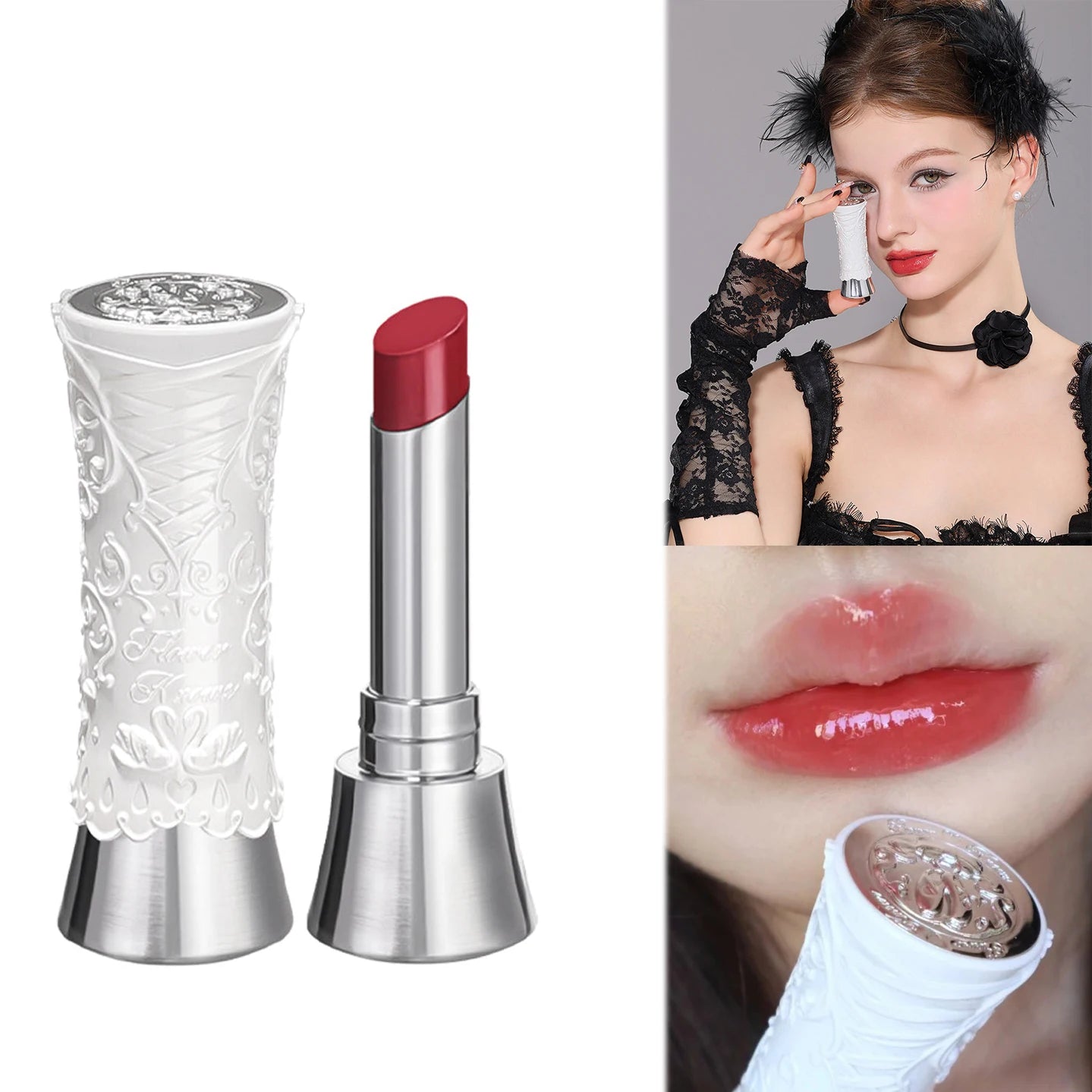 Gloss à lèvres teinté à l'huile - Maquillage hydratant végan pour les lèvres