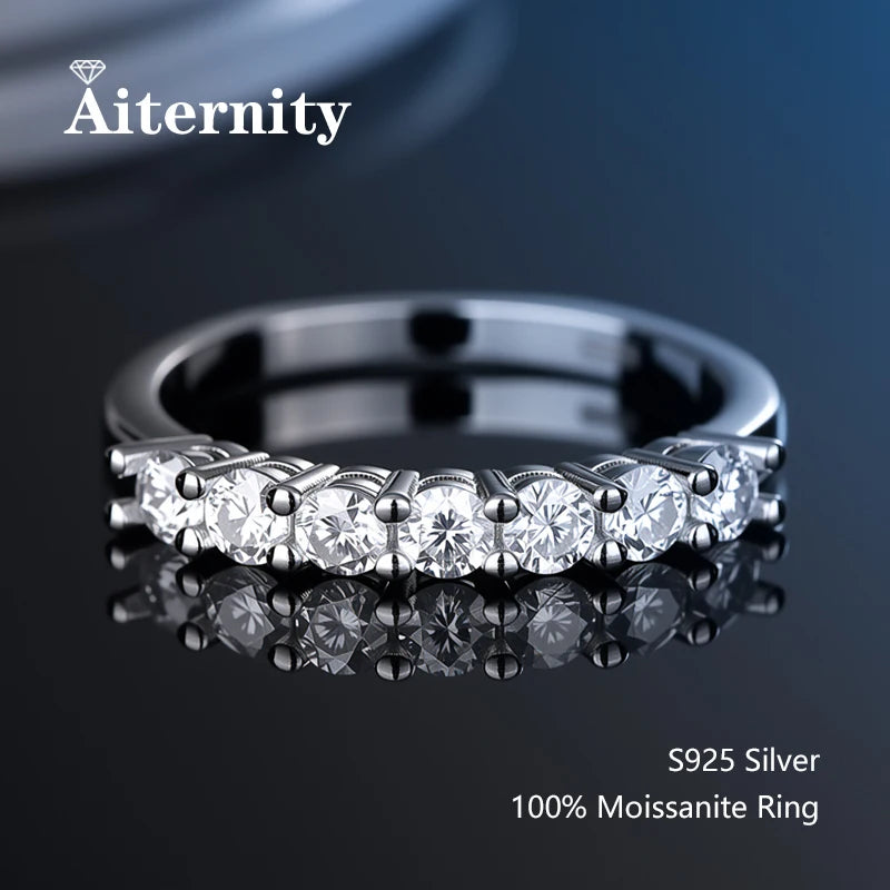 خاتم ذيل من الموزانيت - فضة إسترليني عيار 925 مع شهادة GRA