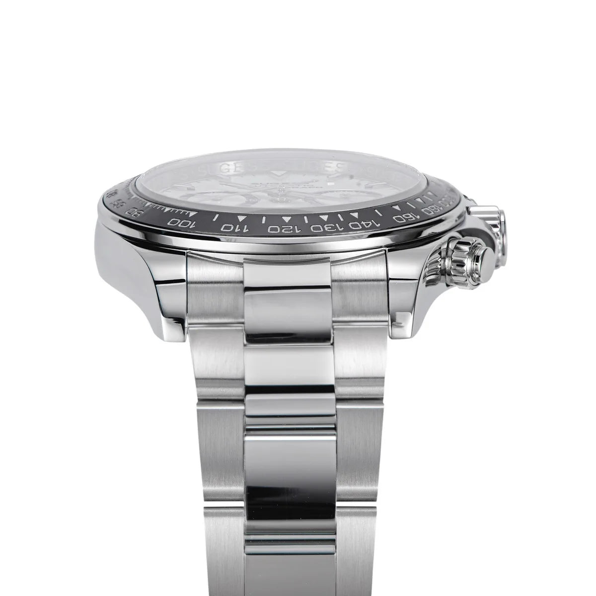 Montre homme Sugess Panda Diver Chronograph, mouvement automatique Paon SL-4801, montre-bracelet mécanique de luxe étanche, nouveauté 2024