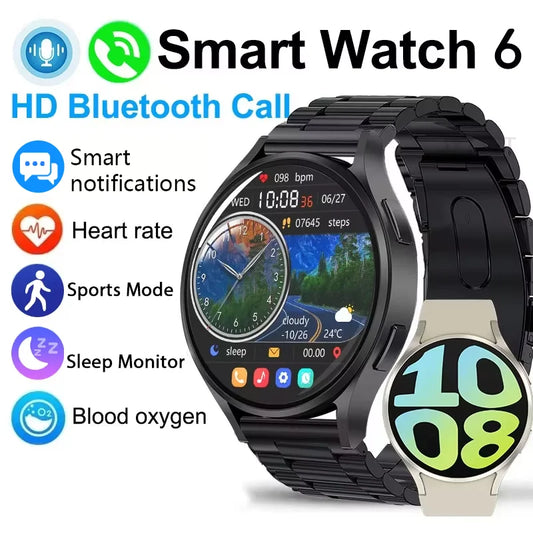 KESHUYOU Smart Watch 6 - Bluetooth Talking Sports Health Monitoring Alarm