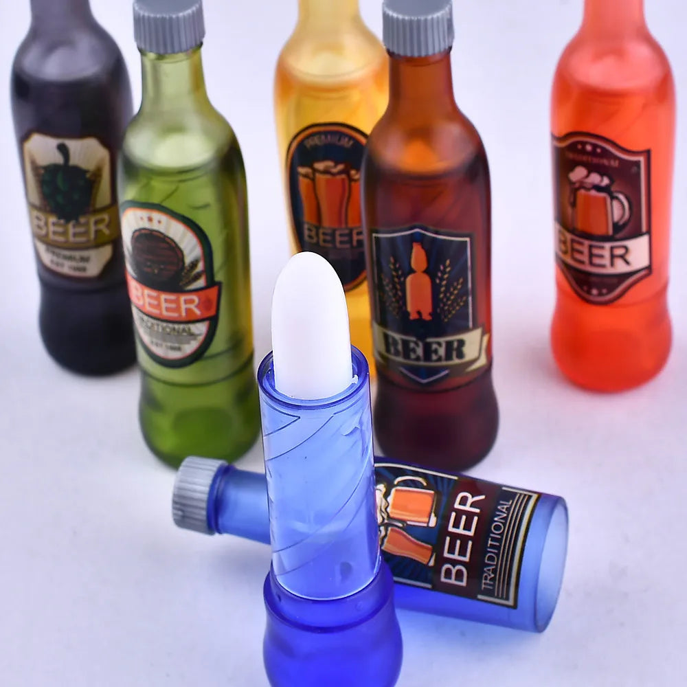 مجموعة مرطب شفاه لطيفة على شكل زجاجة - 24 قطعة مرطبة للشفاه بنكهات مختلفة