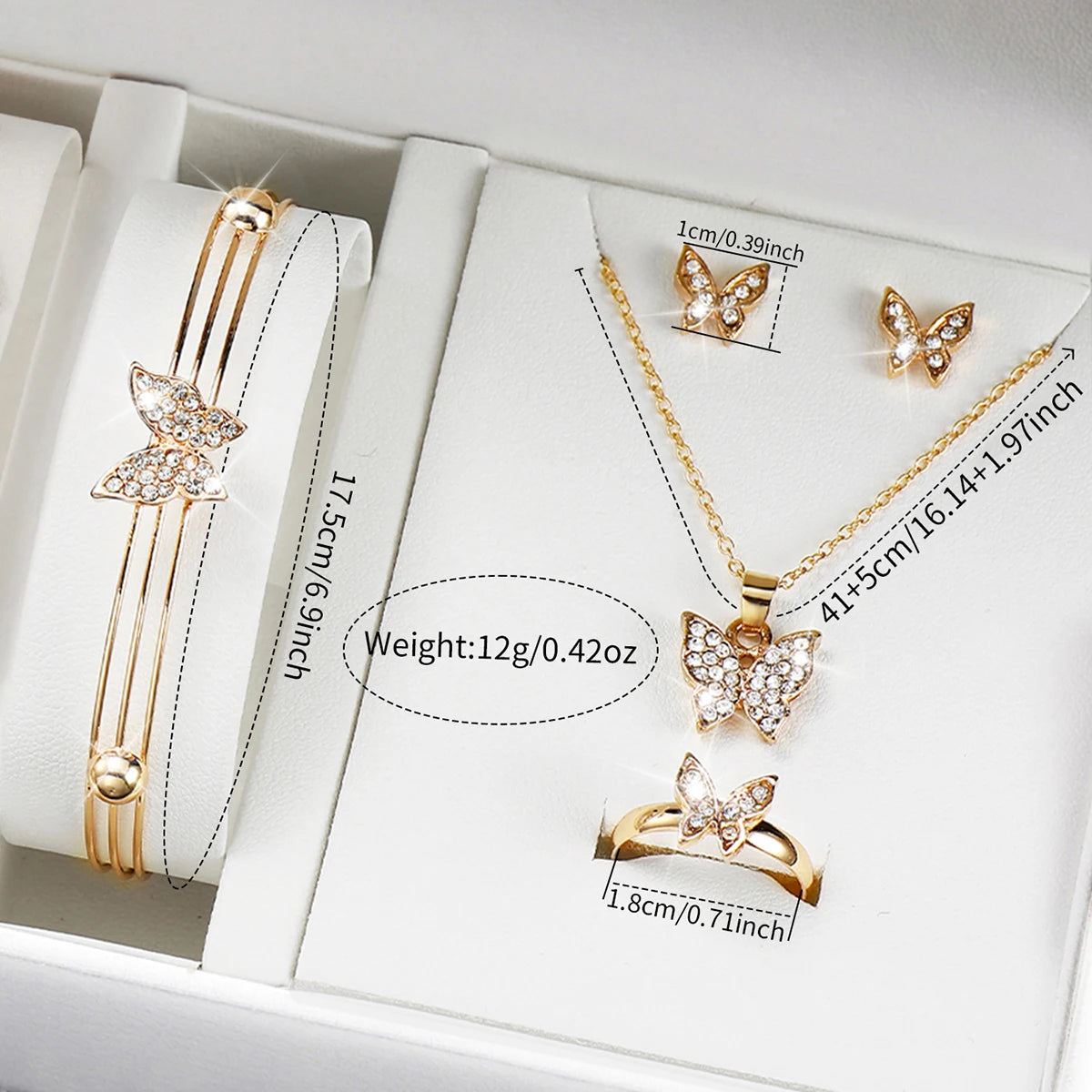 Women's Watch Set - 5/6pcs Diamond Leather Band Quartz Watches