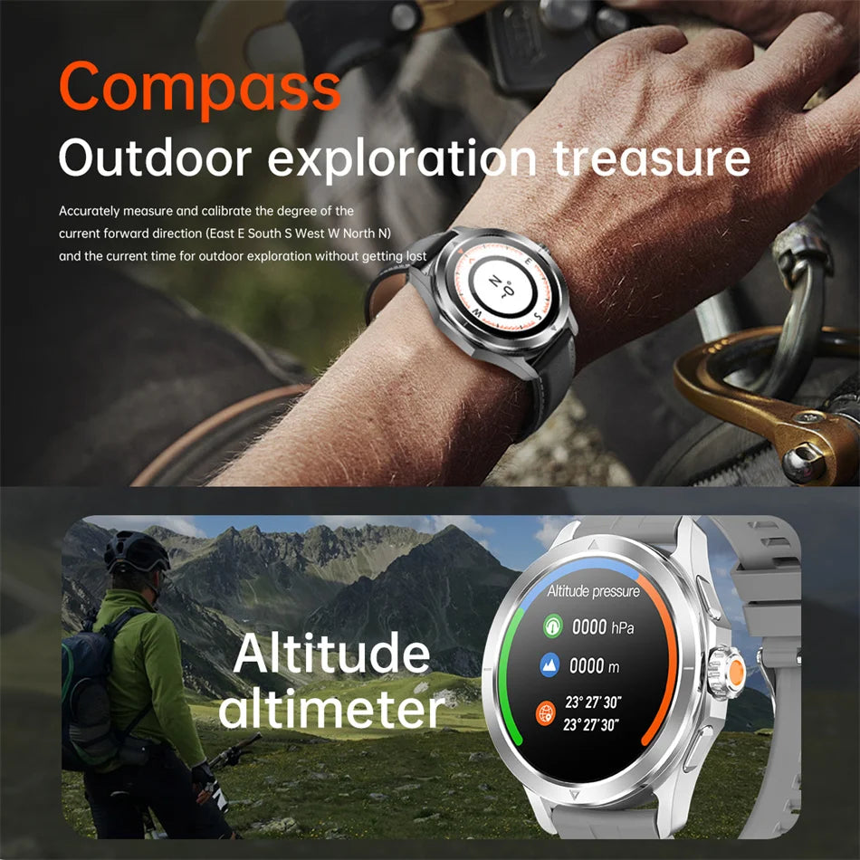 S4 Ultra Smart Watch - AMOLED Outdoor Sport NFC GPS Heart Rate Waterproof