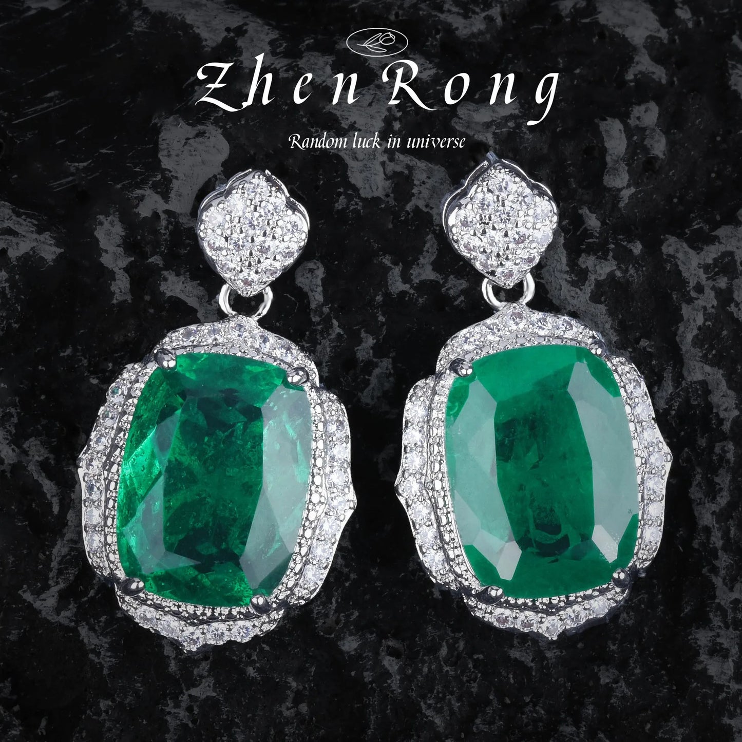 Jewelry Set - Foydjew Emerald Green Tourmaline Necklace Earrings Ring Set